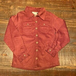 Corduroy button down shirt size 6